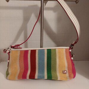 The Sak Crochet Multi Colored Rainbow Bag